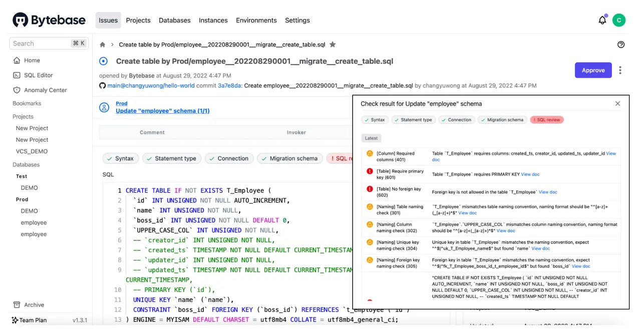 bytebase-issue-auto-sql-review