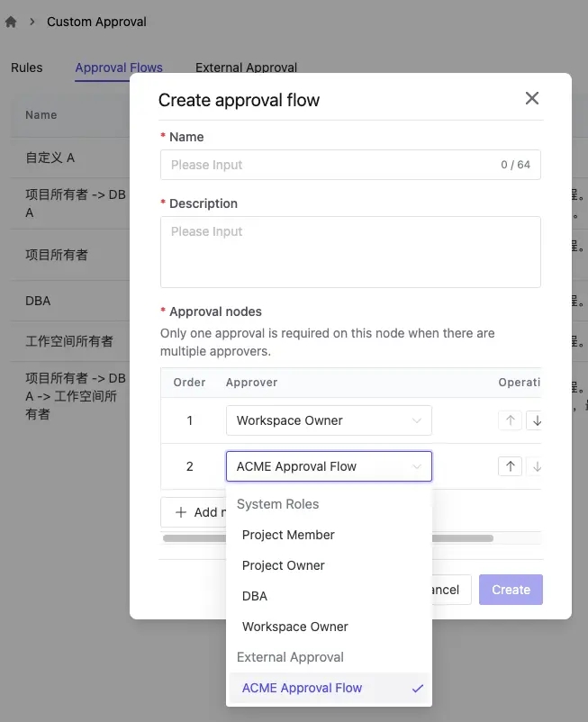 External Approval Node