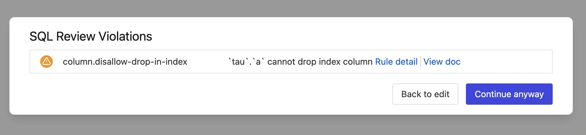 sql-review-column-disallow-drop-in-index