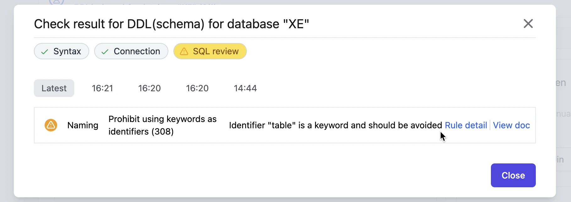 sql-review-naming-identifier-no-keyword