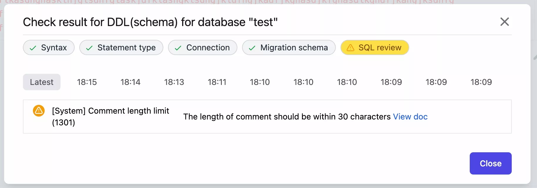 sql-review-system-comment-length